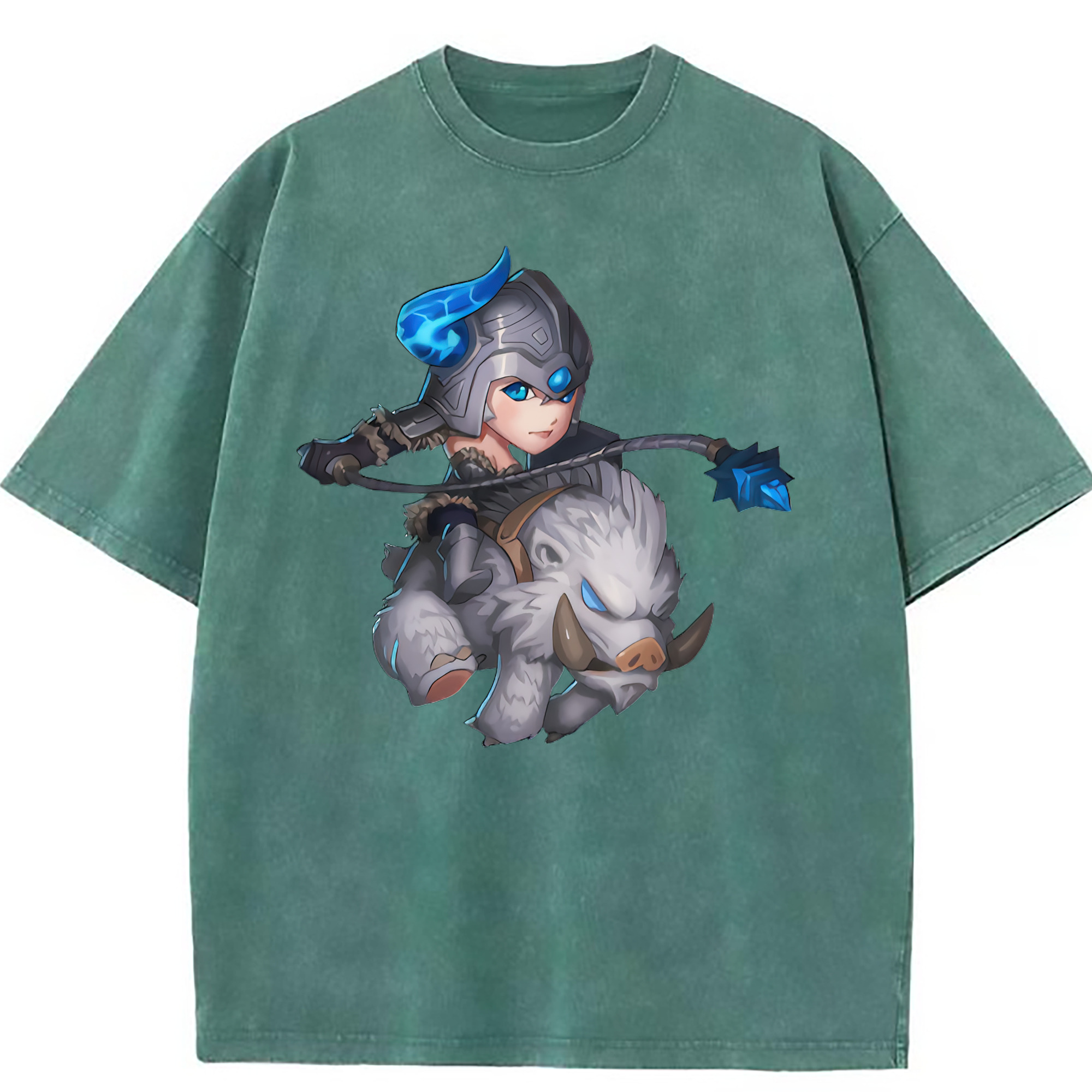 （画像用） リーグ・オブ・レジェンド League of Legends LOL 綿100% ヴィンテージ風 半袖Tシャツ（フロントプリント）